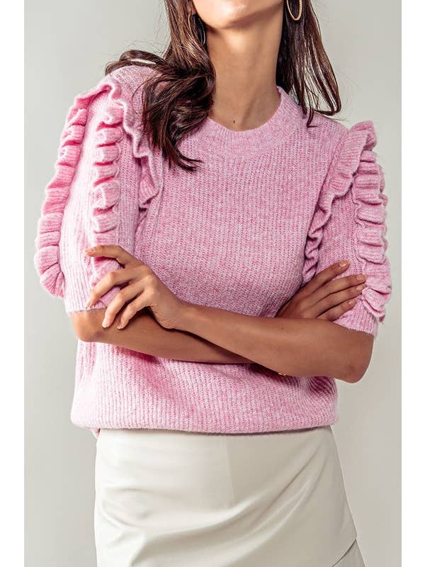 Heyday - Wholesale Gebreide top - Dames - Top met ruches en geribbeld2