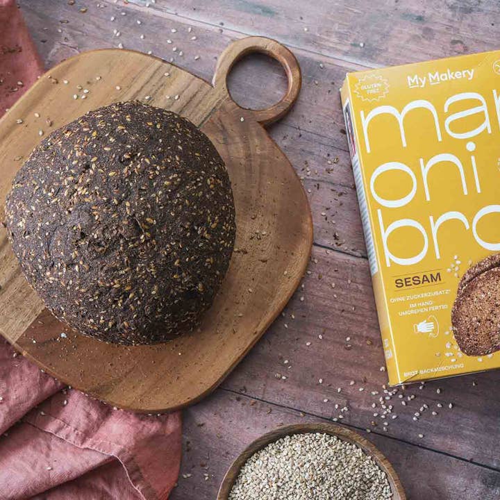 My Makery - Wholesale Bread Mix - organic chestnut bread baking mix sesame2