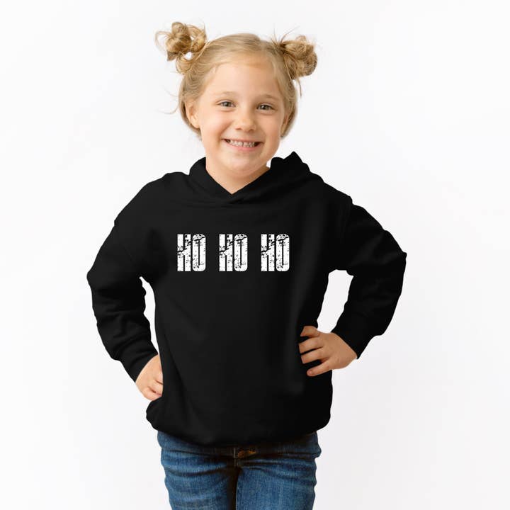 Ho Ho Ho Block Distressed - Toddler Hoodie for wholesale by Olive And Ivory Wholesale