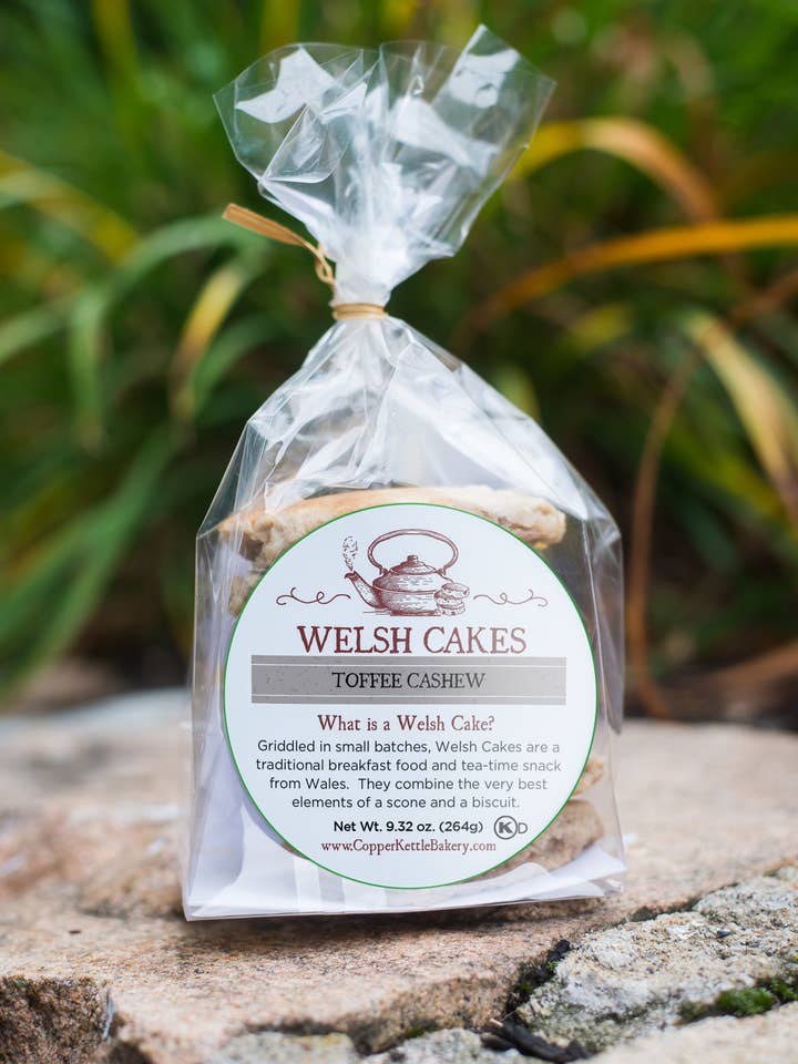 Welsh Cakes - Toffee Cashew - Ready Made for wholesale by Copper Kettle Bakery