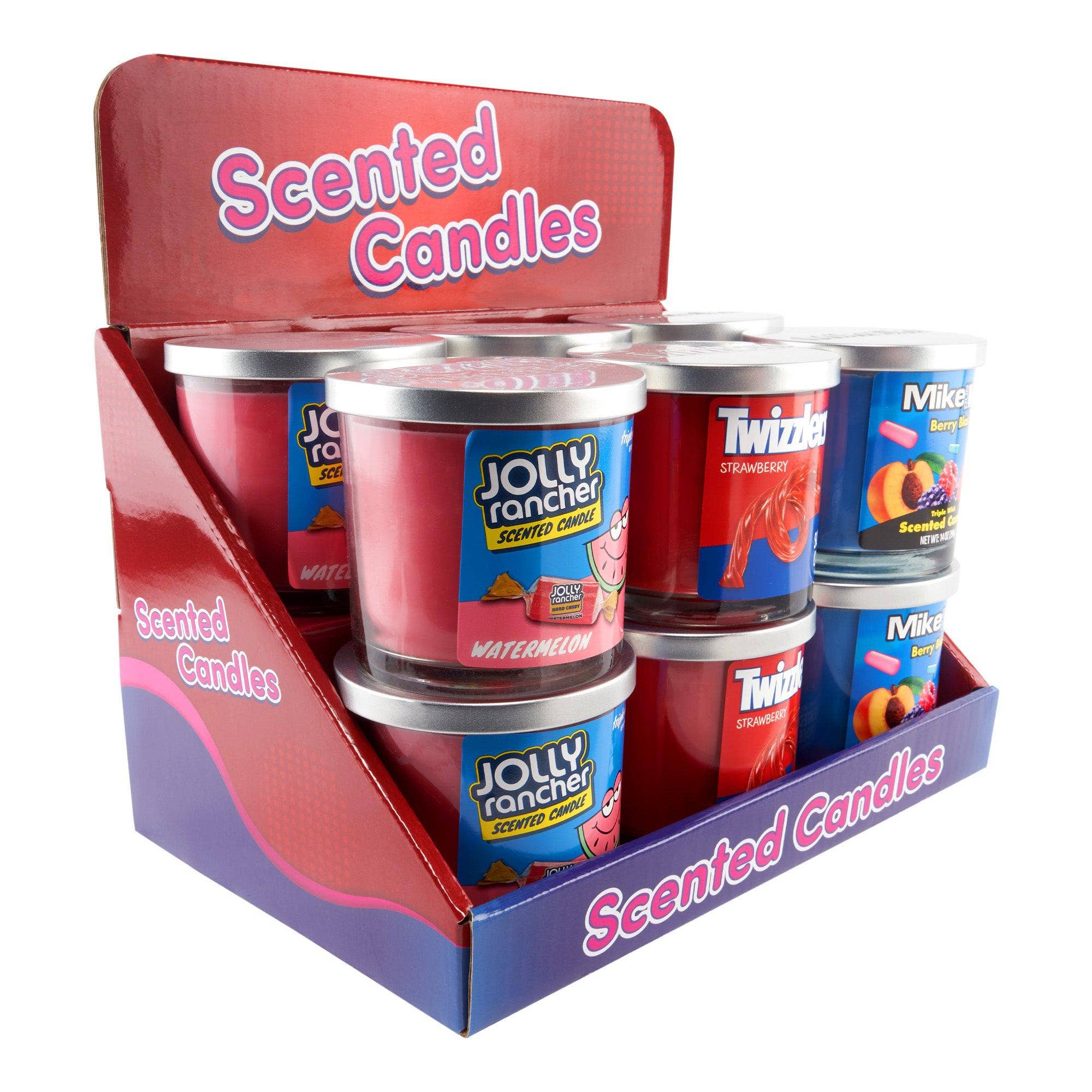 Cannatron - Wholesale Novelty Candle - Hershey’s Assorted Fruits Candle Display – 14oz – 9ct1
