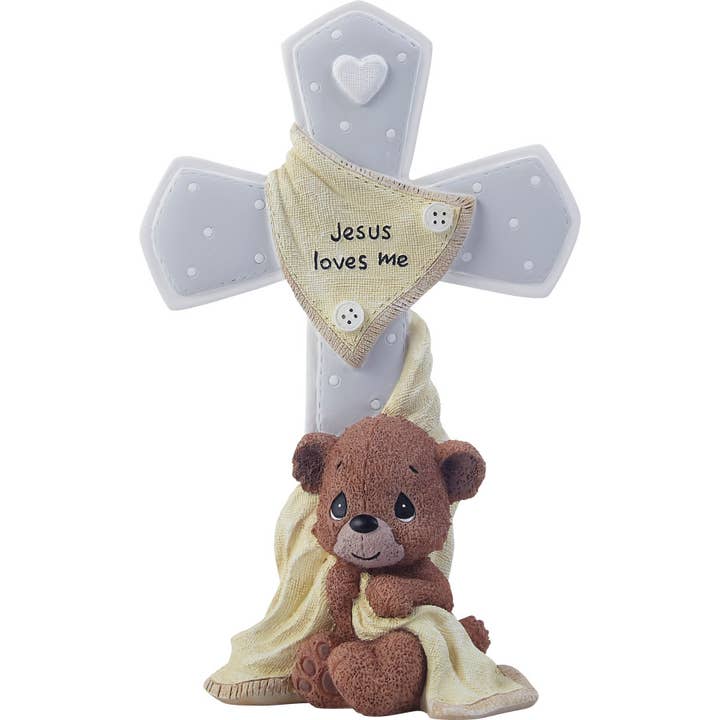 Jesus Loves Me Cross With Bear for wholesale by Precious Moments