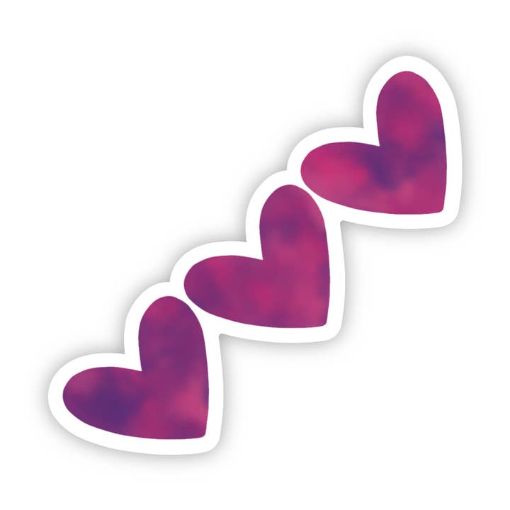 Heart Trio Sticker for wholesale by A Touch of Whimsy Designs