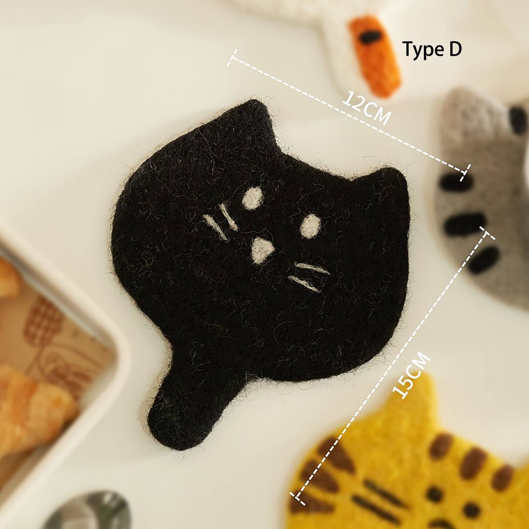 MinoCraft - Wholesale Coasters - Handmade felt coaster with animal patterns2