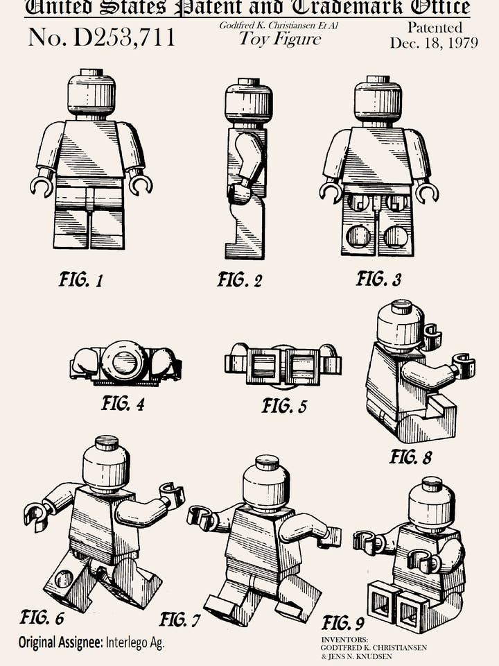 Lego Toy Figure Everyday Greeting Card for wholesale by PATENT PRESS GREETING CARDS