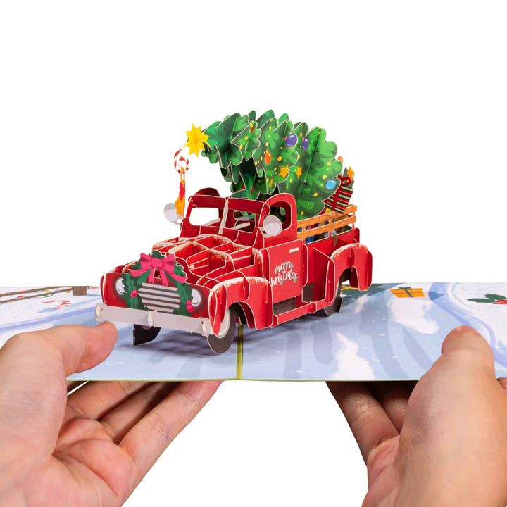 Paper Love - Wholesale Christmas Card - Christmas Car Pop Up Card2
