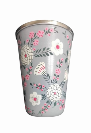 Curiosity Lab - Wholesale Drinking Glass/Cup - Hand-painted food-grade stainless steel tumbler Srinagar Grand26