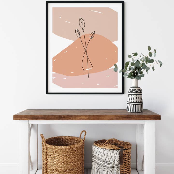 Imprimé floral bohème d'automne | Art mural bohème d'automne pour la vente par Bella Lou Boutique