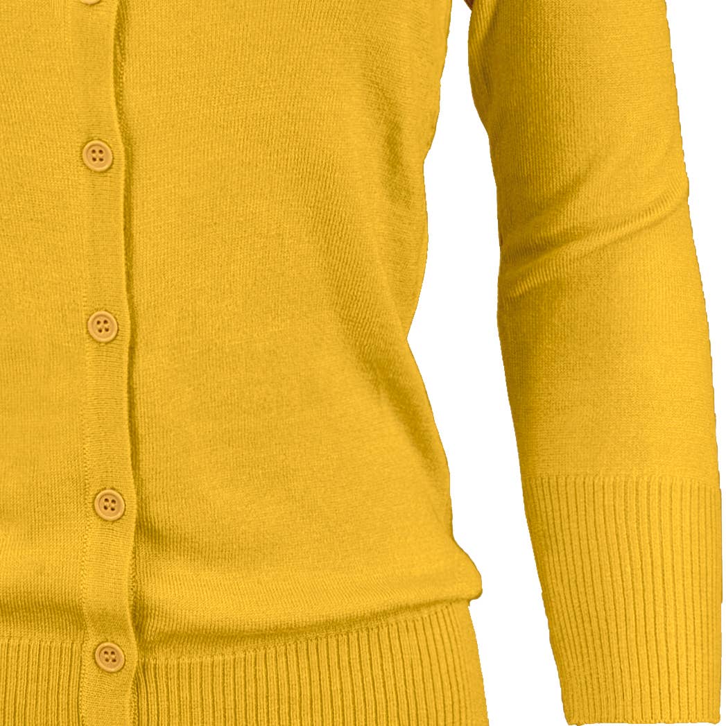 Mak - Wholesale Cardigan - Women's - 3/4 Sleeve Crewneck Plus Size Knit Cardigan Sweater CO079PL27