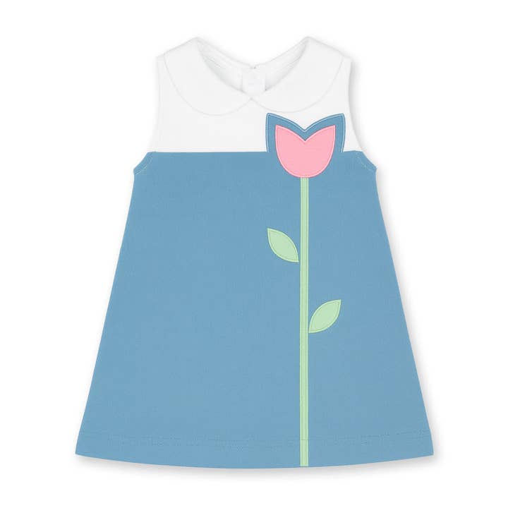 Pique Knit Dress With Tulip for wholesale by Florence Eiseman