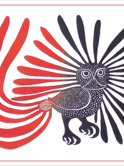 Kenojuak Ashevak: The Enchanted Owl Notecard for wholesale by Pomegranate