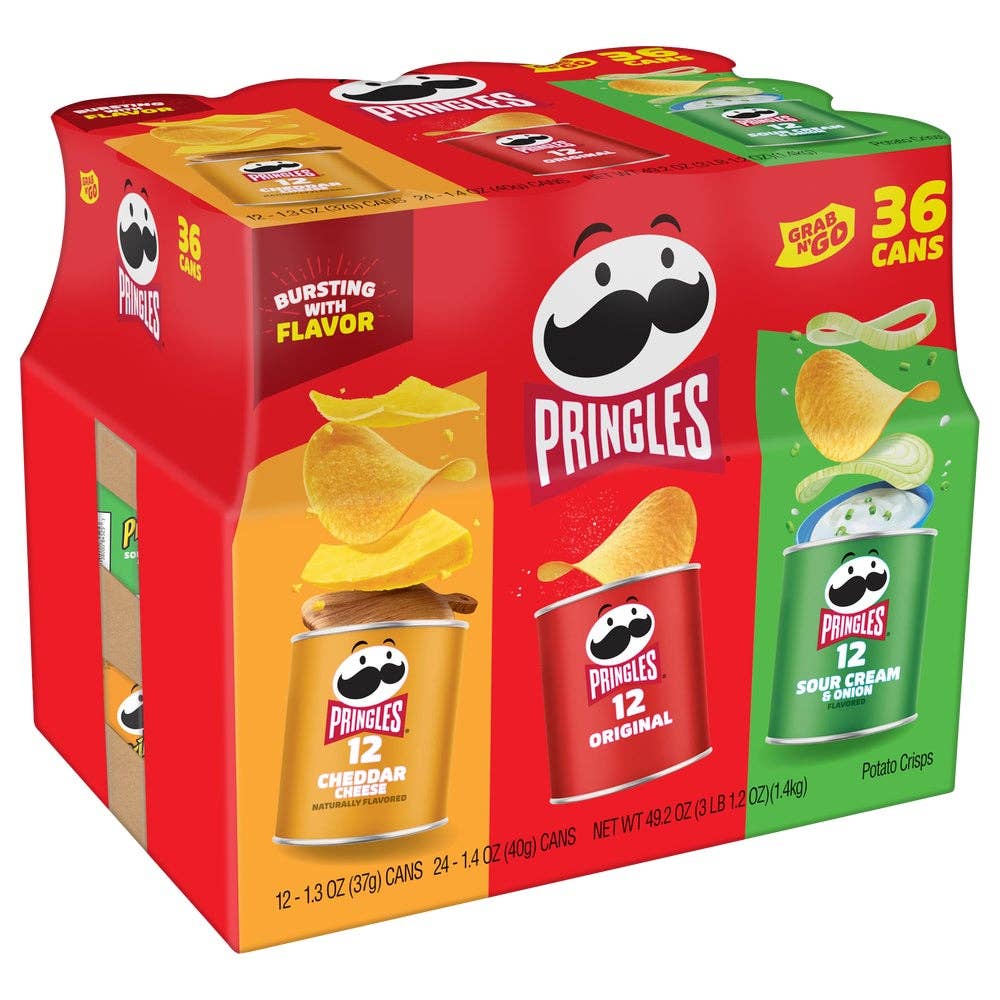 Swift Trade Group LLC - Wholesale Crisps - Pringles Grab & Go Potato Crisps, Variety Pack, 36 ct1