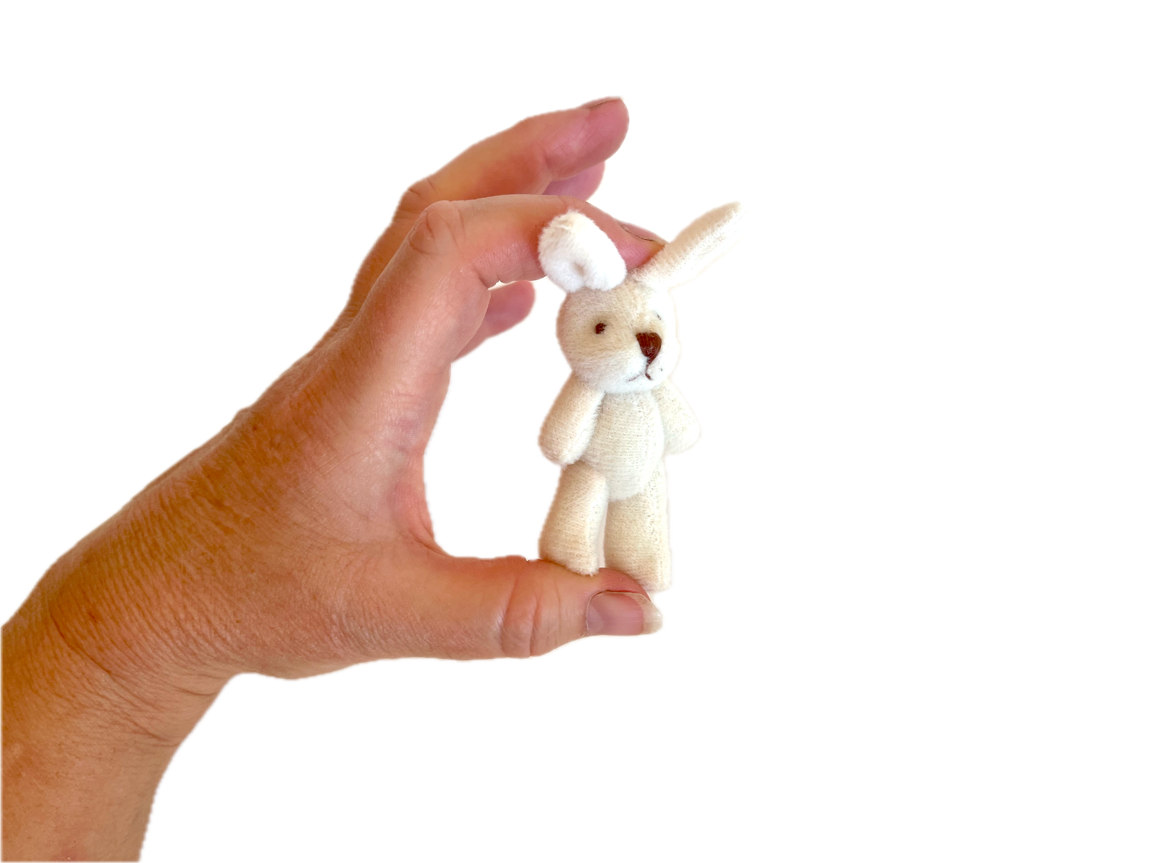 The Gifted Rat - Wholesale Stuffed/plush toy – Kids & baby - Small Stuffed Animal Plush Bunny Rabbit (large cream) 7