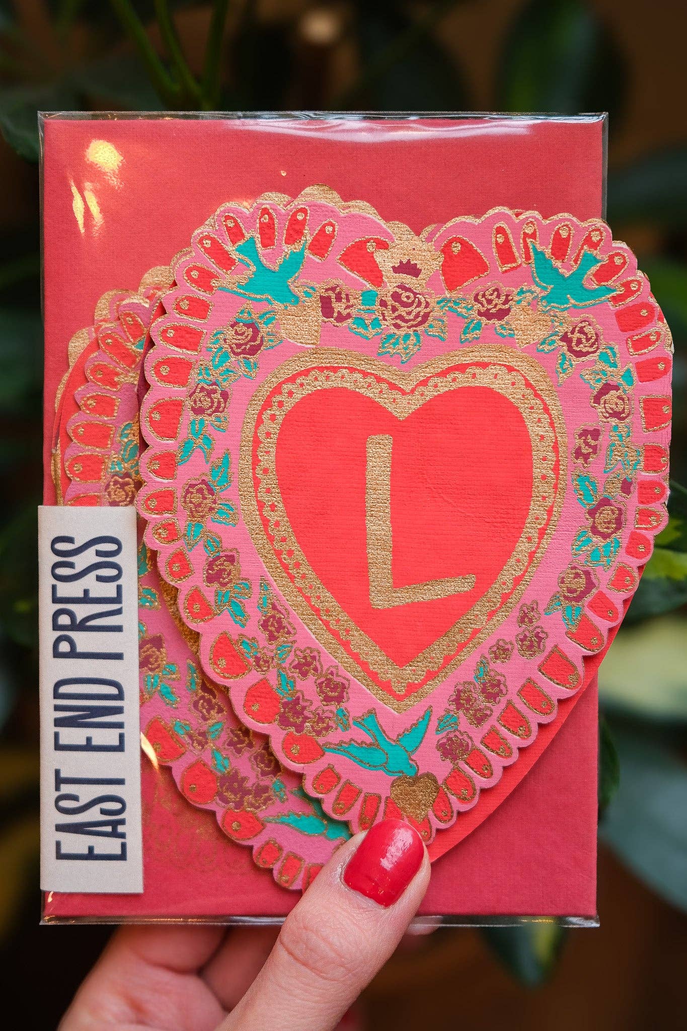 East End Press – Großhandel Liebeskarte – Grußkarte mit aufklappbarem LOVE-Schriftzug6