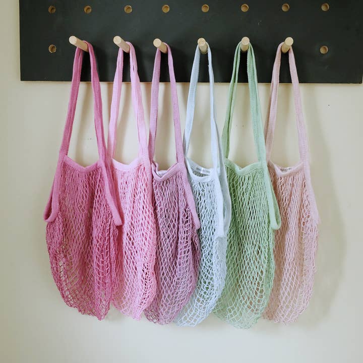 Soft pastel Market bag, net shopping bag,reusable market bag and other Purchase Wholesale string bags. Free Returns & Net 60 Terms on Faire trending on Faire.
