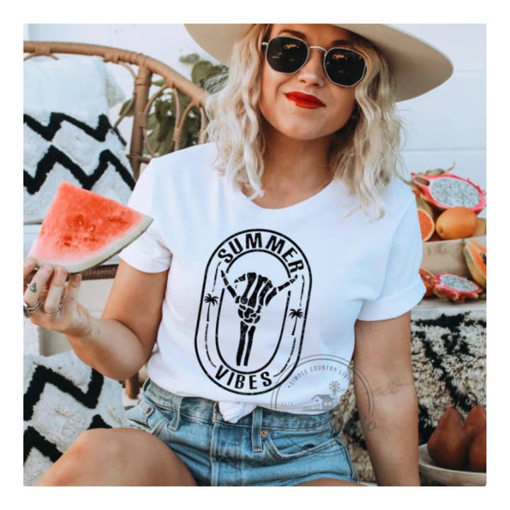 Summer Vibes Shirt, Summer Vibes Tee, Summer Vibes, T-Shirt for wholesale by El Refugio Homestead