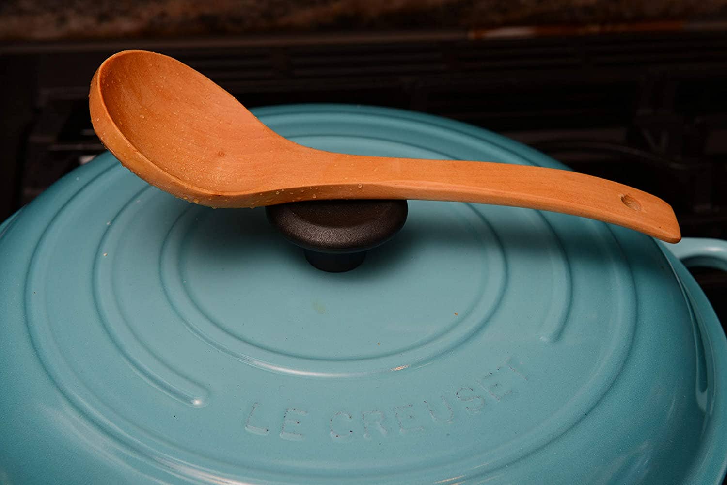 EcoQuality – wholesale Kitchen spoon – Wooden Stirring Spoon 8 inches - Easy Grip, Wooden Stirring3