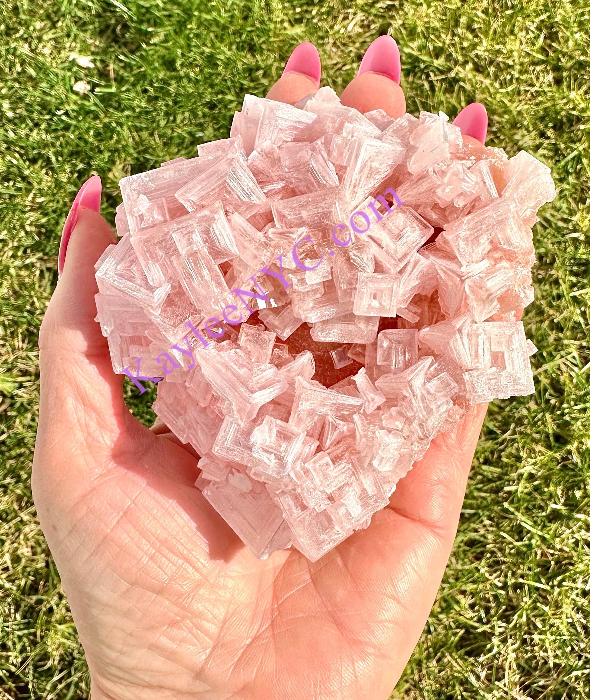 KayleeNYC - Wholesale Spiritual Stone/Crystal - Natural Pink Halite Specimen Raw Crystal7