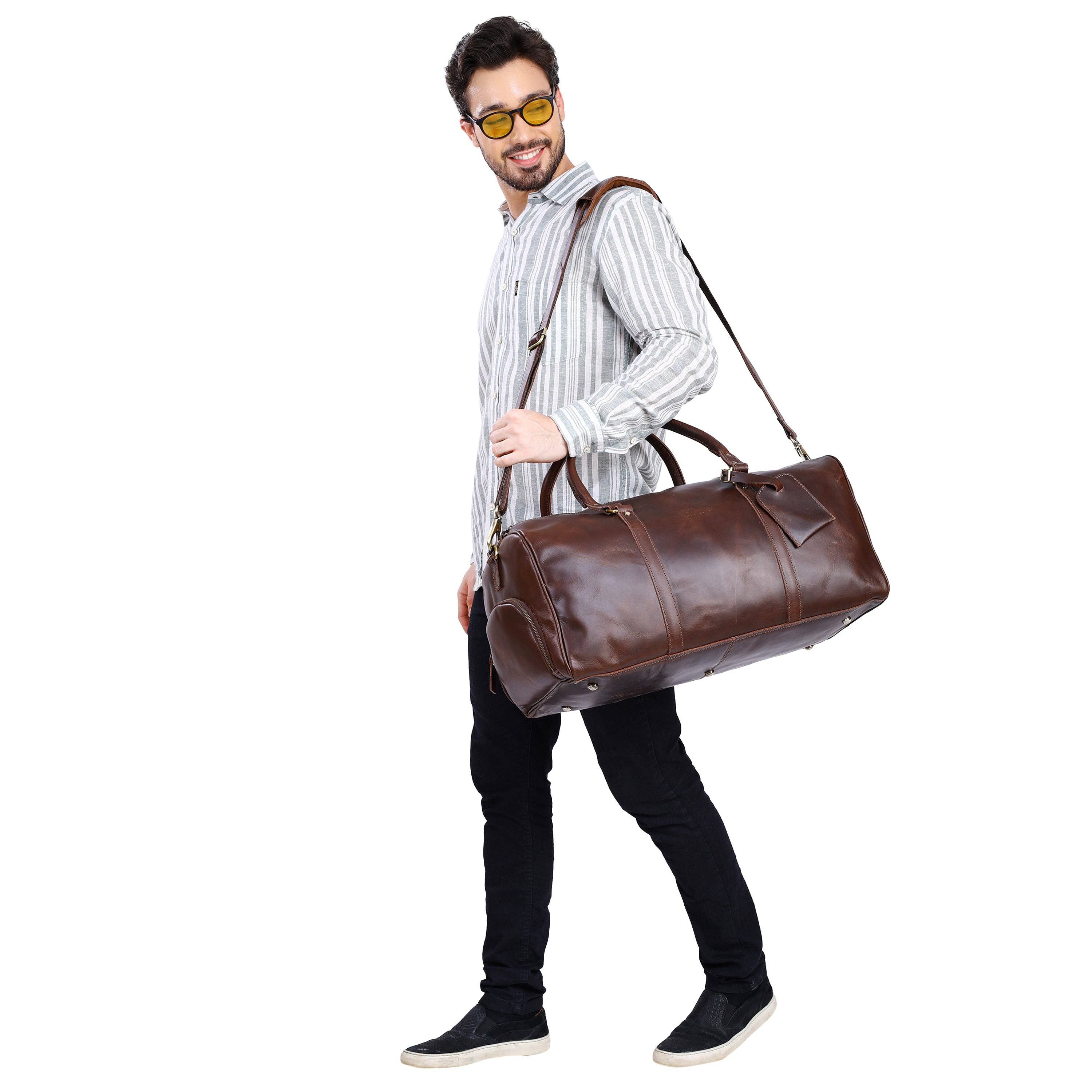 VELLAIRE - Wholesale Weekender Bag - Men's - Leather Duffle Bag X-Large | DB4