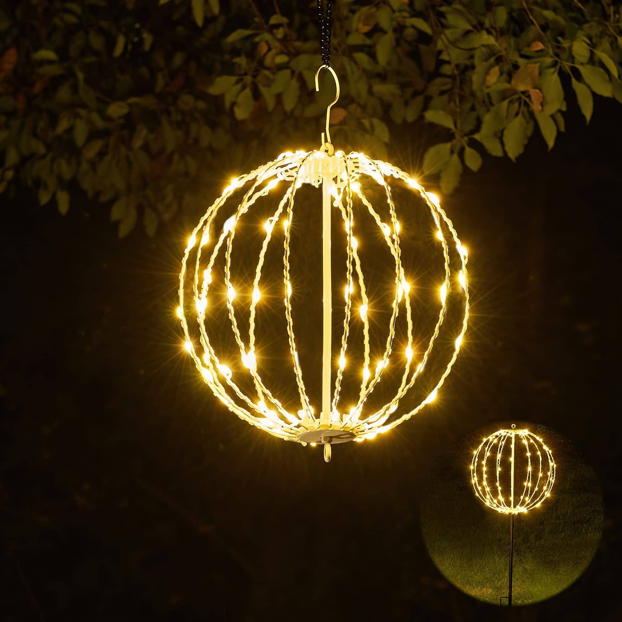 LIGHTSHARE - Wholesale Outdoor/Lawn Light - LED Ball Light, Warm White, Various Sizes and Finishes9
