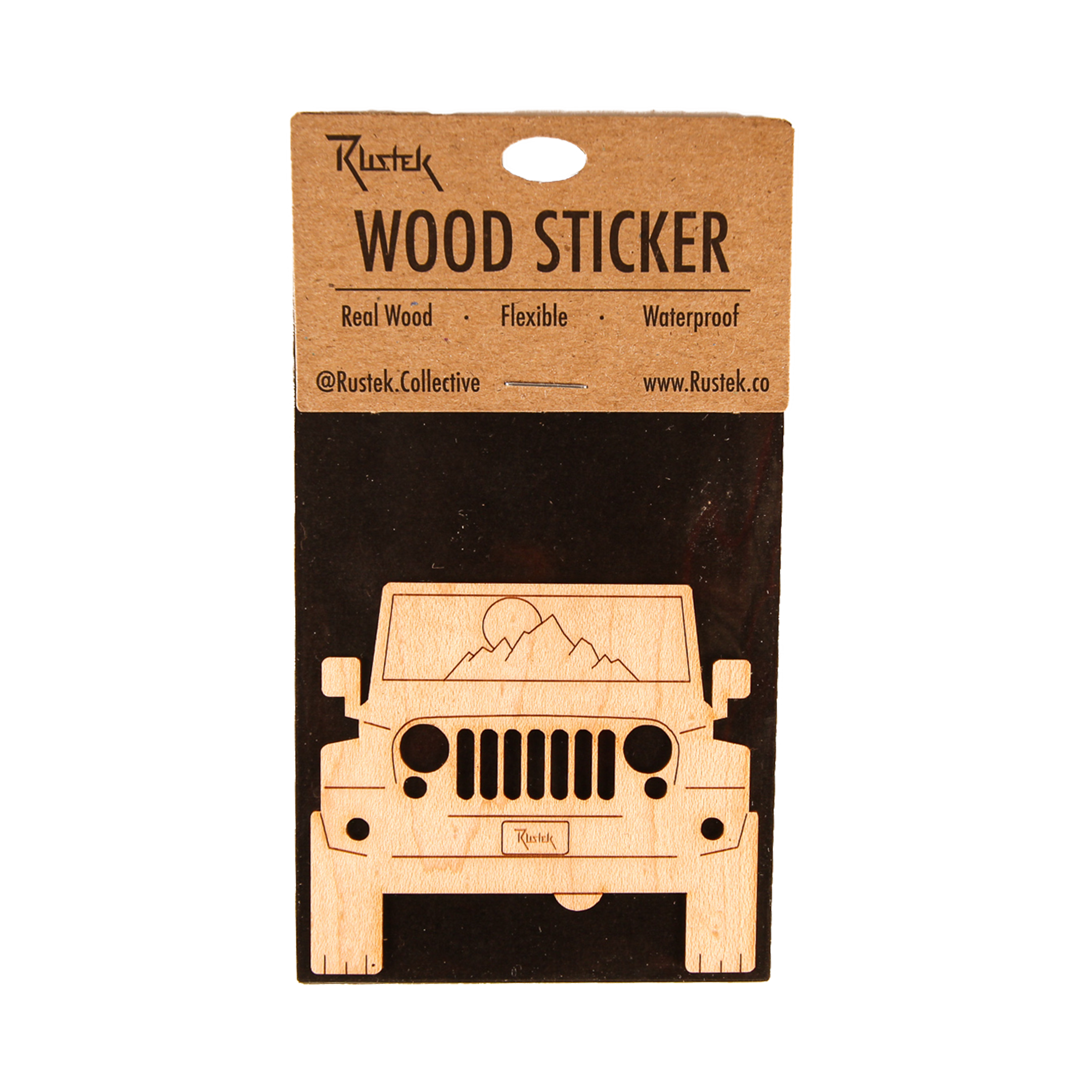 Rustek Collective – wholesale Sticker – CUSTOM ONLY Wood Sticker3