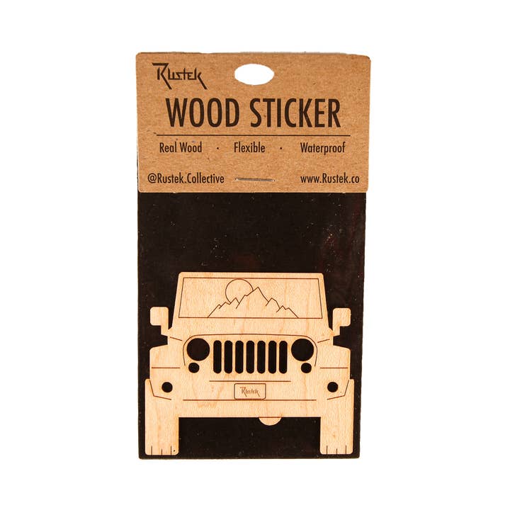 Rustek Collective – wholesale Sticker – CUSTOM ONLY Wood Sticker3
