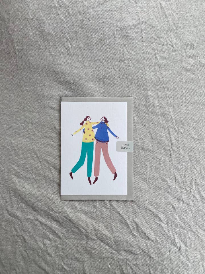 Best Friends Card (Female) for wholesale by Harriet Watson