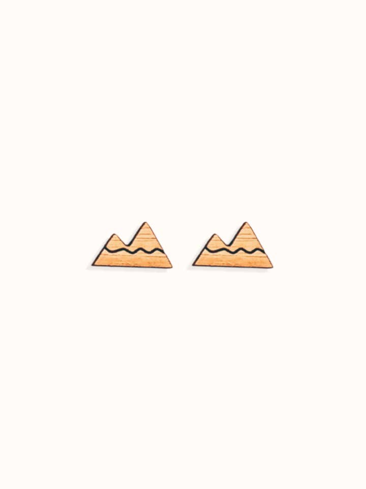 Mountain Bamboo Earrings for wholesale by Wild Cloud