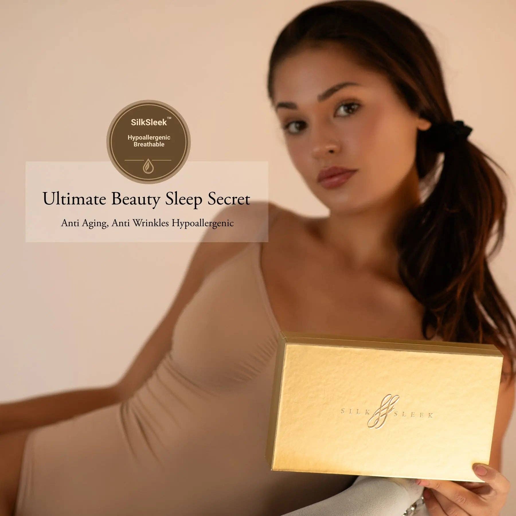 SilkSleek® - Wholesale Hoofdkussenhoes/met rits - Smaragdgroene zijden kussensloop7