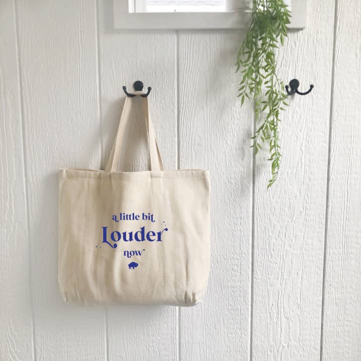 Perfect Day Print Co - Wholesale Tote Bag - Women's - Buffalo Bills NY Tote Bag - Little Bit Louder Now3