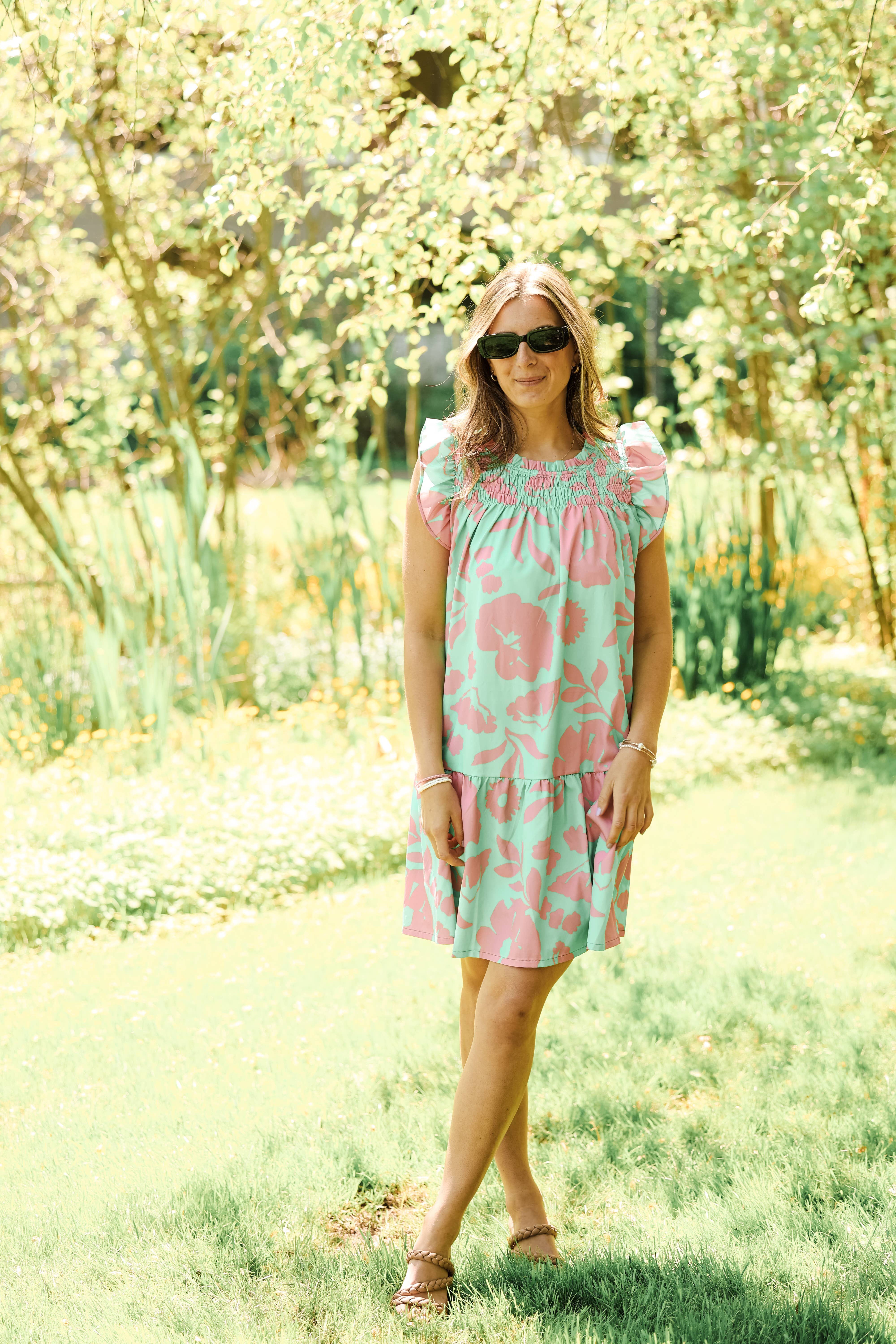 Top It Off - Wholesale Dress - Women's - Lola Printed Lightweight Dress - Fall & Resort - On Sale3