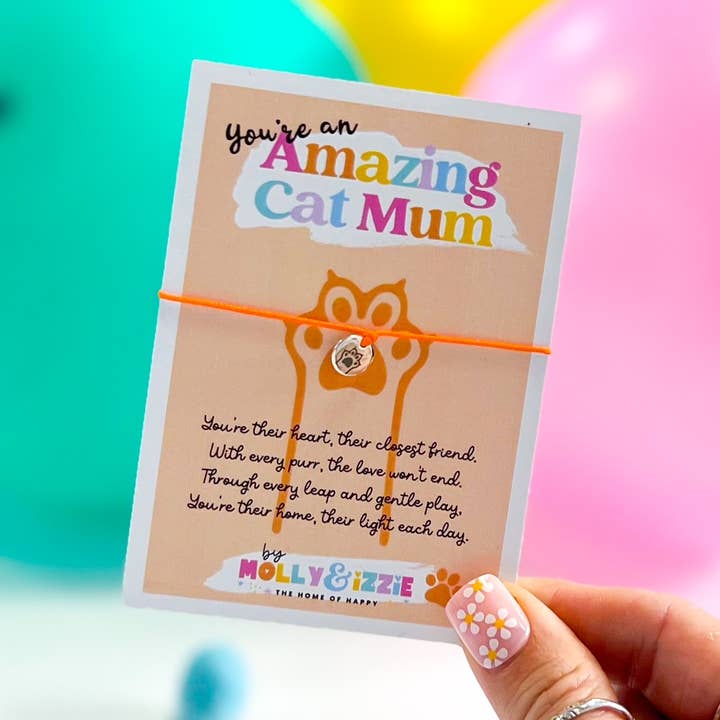 by Molly&Izzie - Wholesale Charm/dangle bracelet - Cat Mum Charm Bracelet