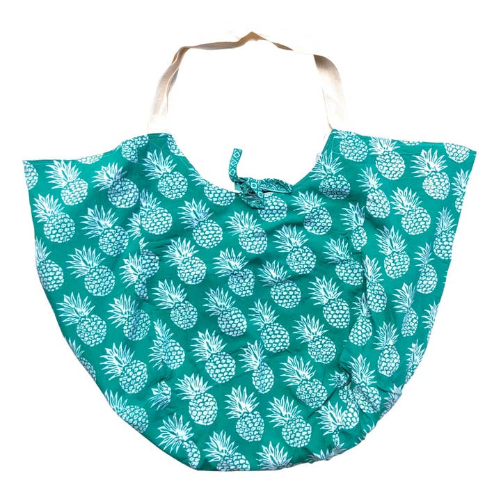 THE GIANT Pineapple Bag Turkos för wholesale av LINDA HERING