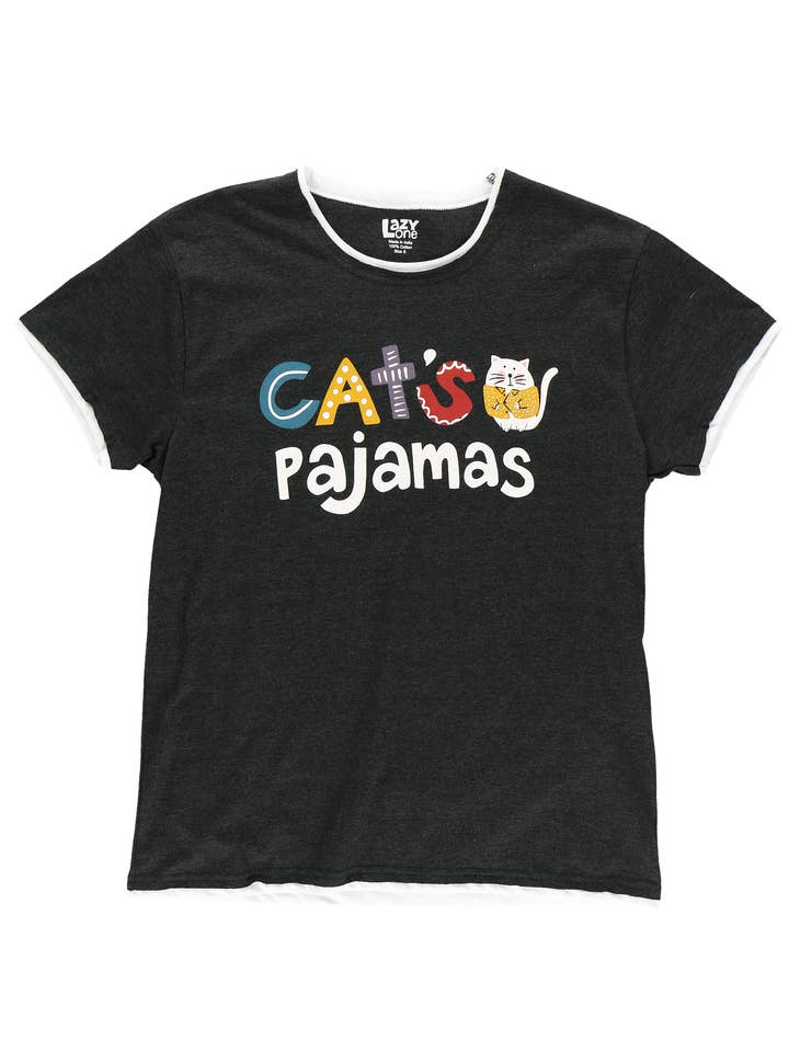 Cat's Pajamas Women's Regular Fit PJ Shirt for wholesale by Lazy One