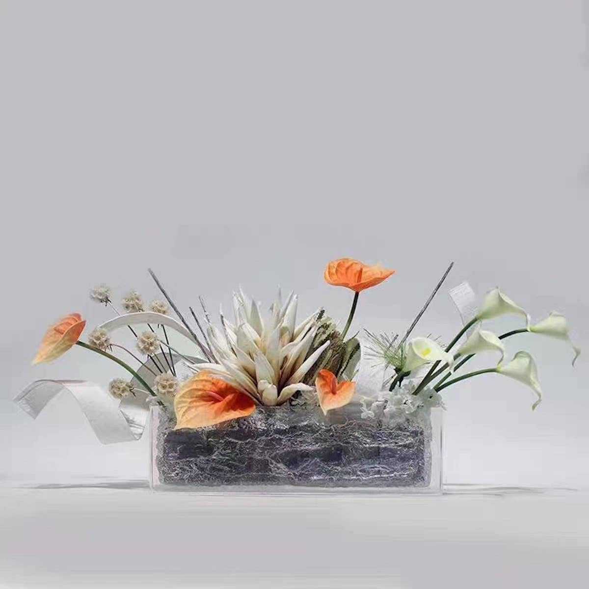 Angel Isabella - Vente Fleurs artificielles - Paquet de 10 tiges Real Touch en PU Calla Lily-14"4