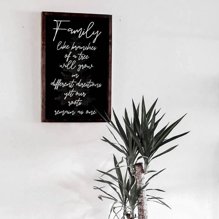 Family Like Branches of A Tree Wood Sign for wholesale by Emroseave