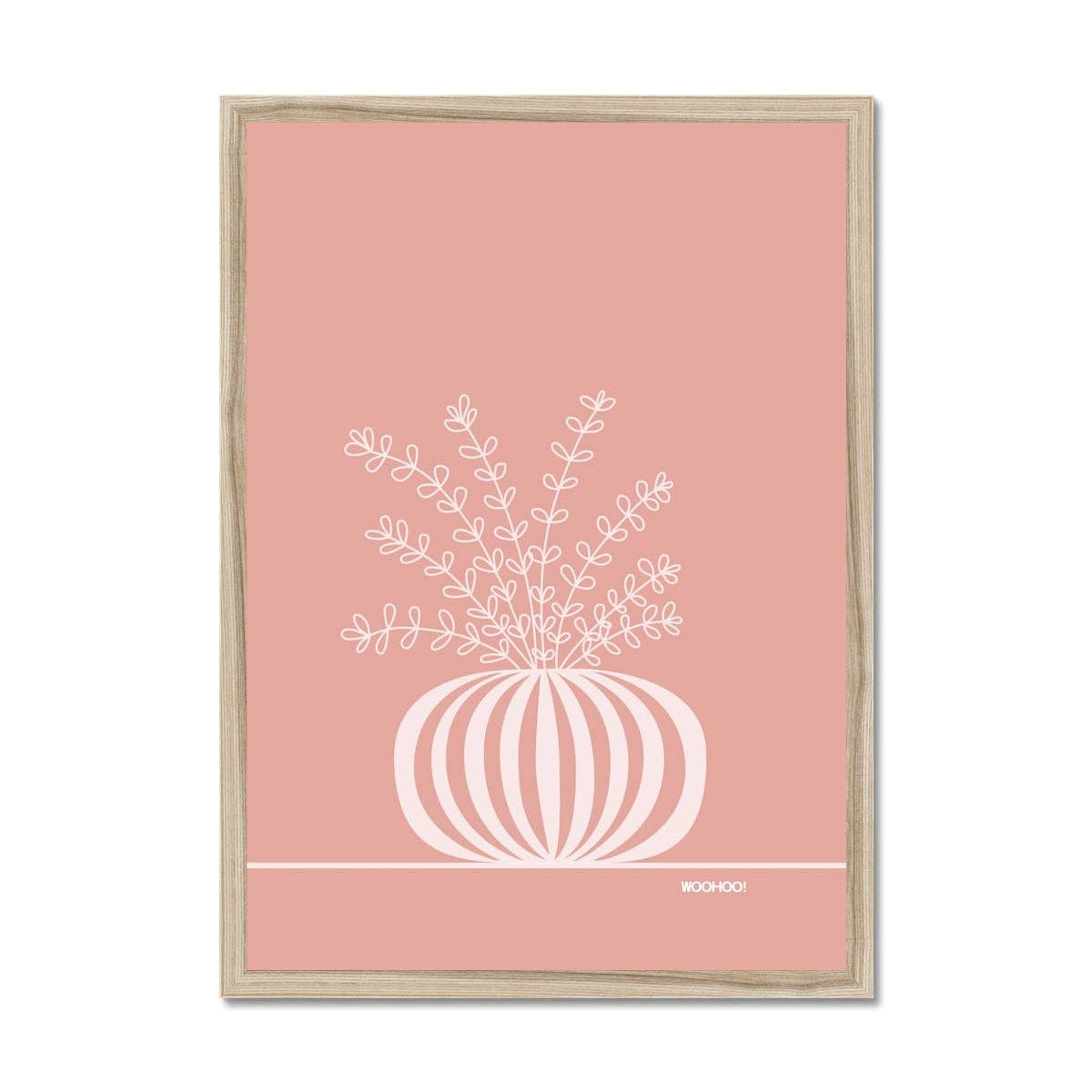 Woo Hoo Prints - Wholesale Art Print - BOTANICAL PLANT PEACH PINK PRINT5