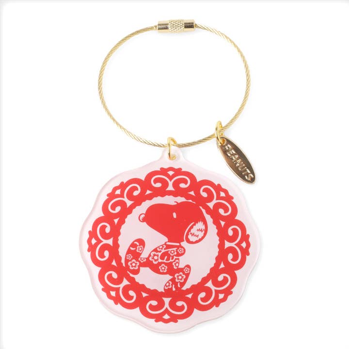 Year of the Snoopy Paper Cut Bag Charm for wholesale by PINTRILL