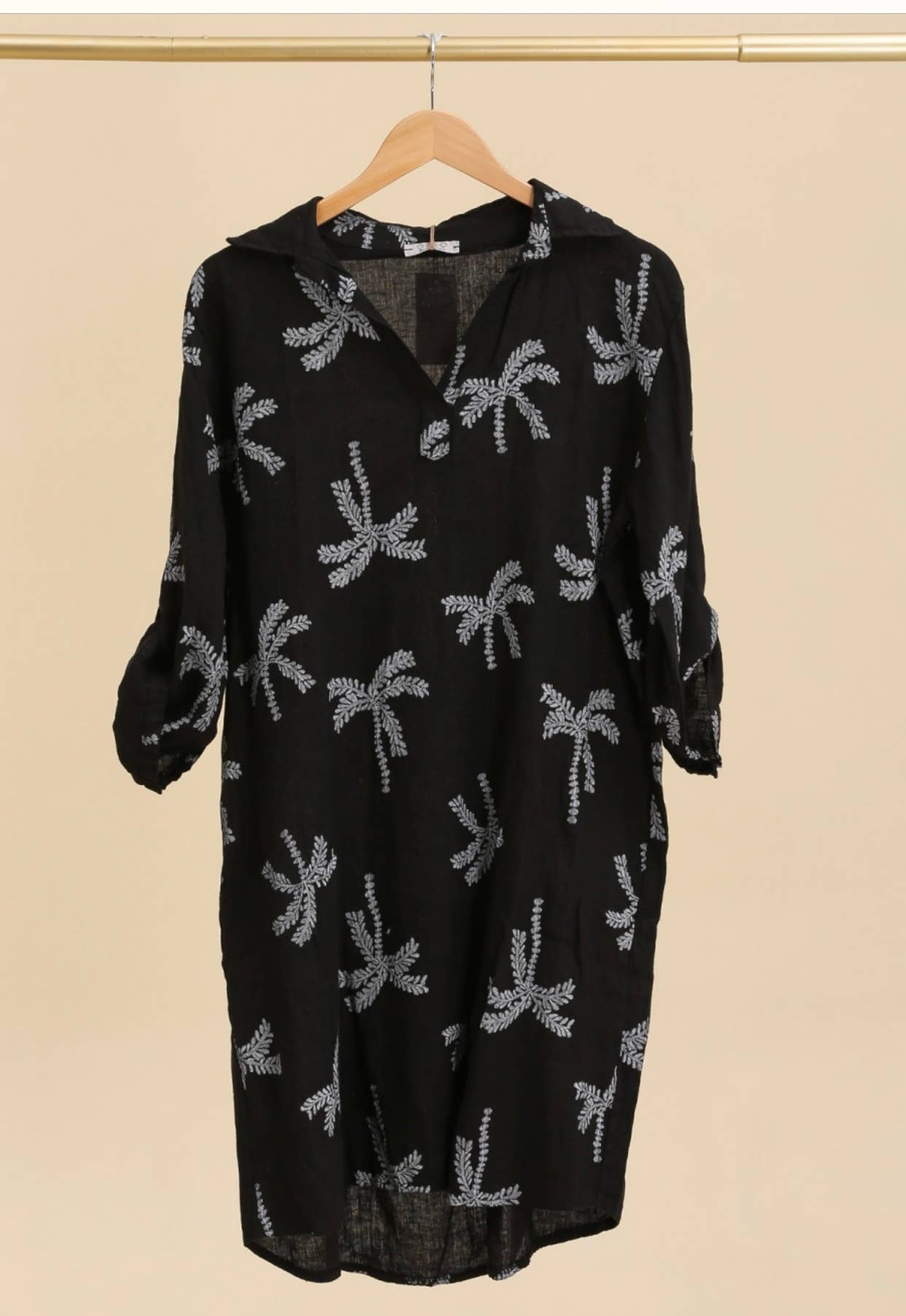 LÉA & LUC – Großhandel Kleid – Damen – Bedruckte Kleider aus 100% Leinen REF.680215