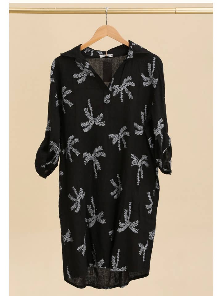 LÉA & LUC – Großhandel Kleid – Damen – Bedruckte Kleider aus 100% Leinen REF.680215