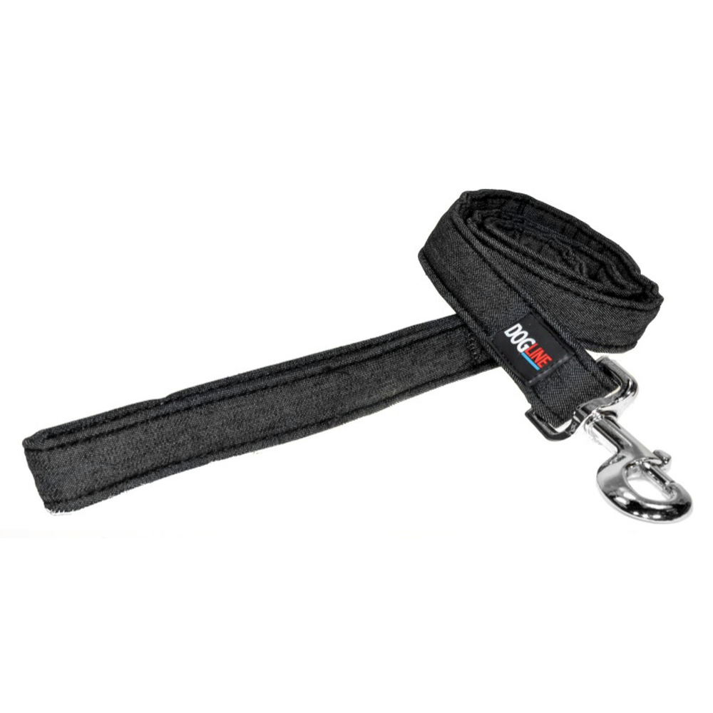 Dogline - Vente Laisse – chien - Laisse plate en jean0