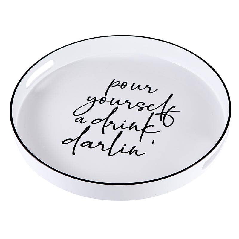 Santa Barbara Design Studio by Creative Brands - Wholesale Serving Tray - Bar Tray - Pour Yourself a Drink Darlin'2