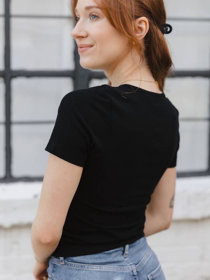 ELIETIAN – wholesale Knit top – Women's – Short Sleeve Waist Length Top46