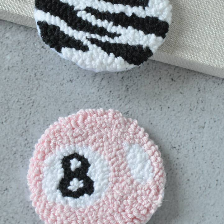Magic 8 Ball & Zebra Car Coaster Set of 2 for wholesale by TheMellys