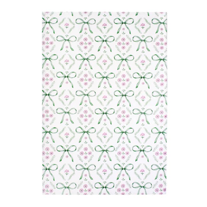 Bows Tea Towel - 100% Cotton for wholesale by Lottie Murphy