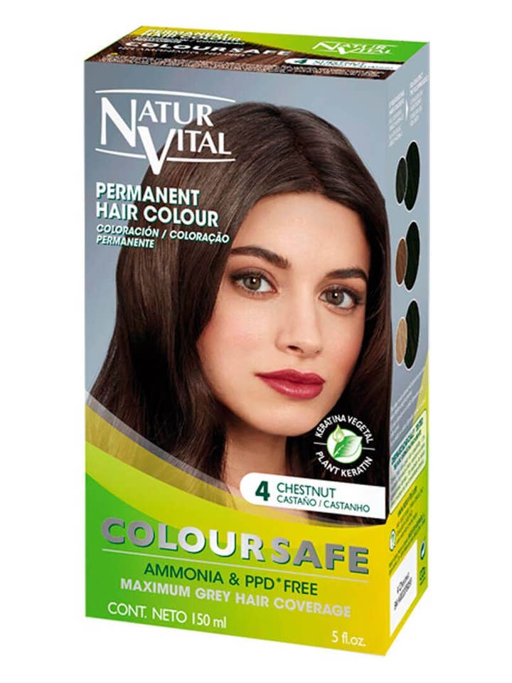 Colorazione Permanente per Capelli NR. 4 – Castano 150ml per la vendita all'ingrosso da parte di NaturVital & Corpore Sano