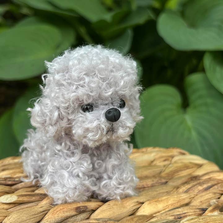 JOYFULJOTS - Wholesale Decorative Figurine - Handmade Curly Mini Poodle – Cute Dog Decoration3