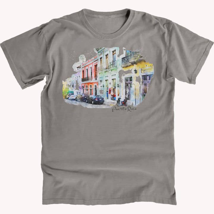 Camiseta Premium Viejo San Juan para venta al por mayor de Salt Water Colours