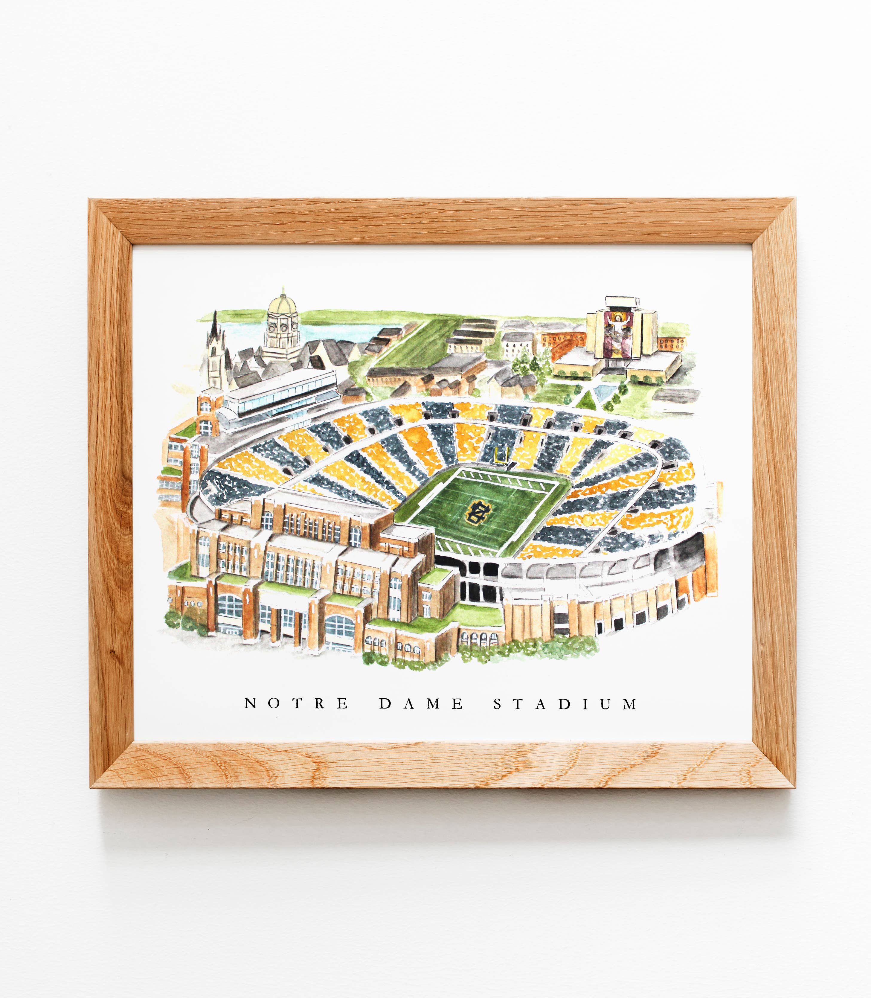 Illuminated Designs - Wholesale Art Print - Notre Dame Football Stadium Print0