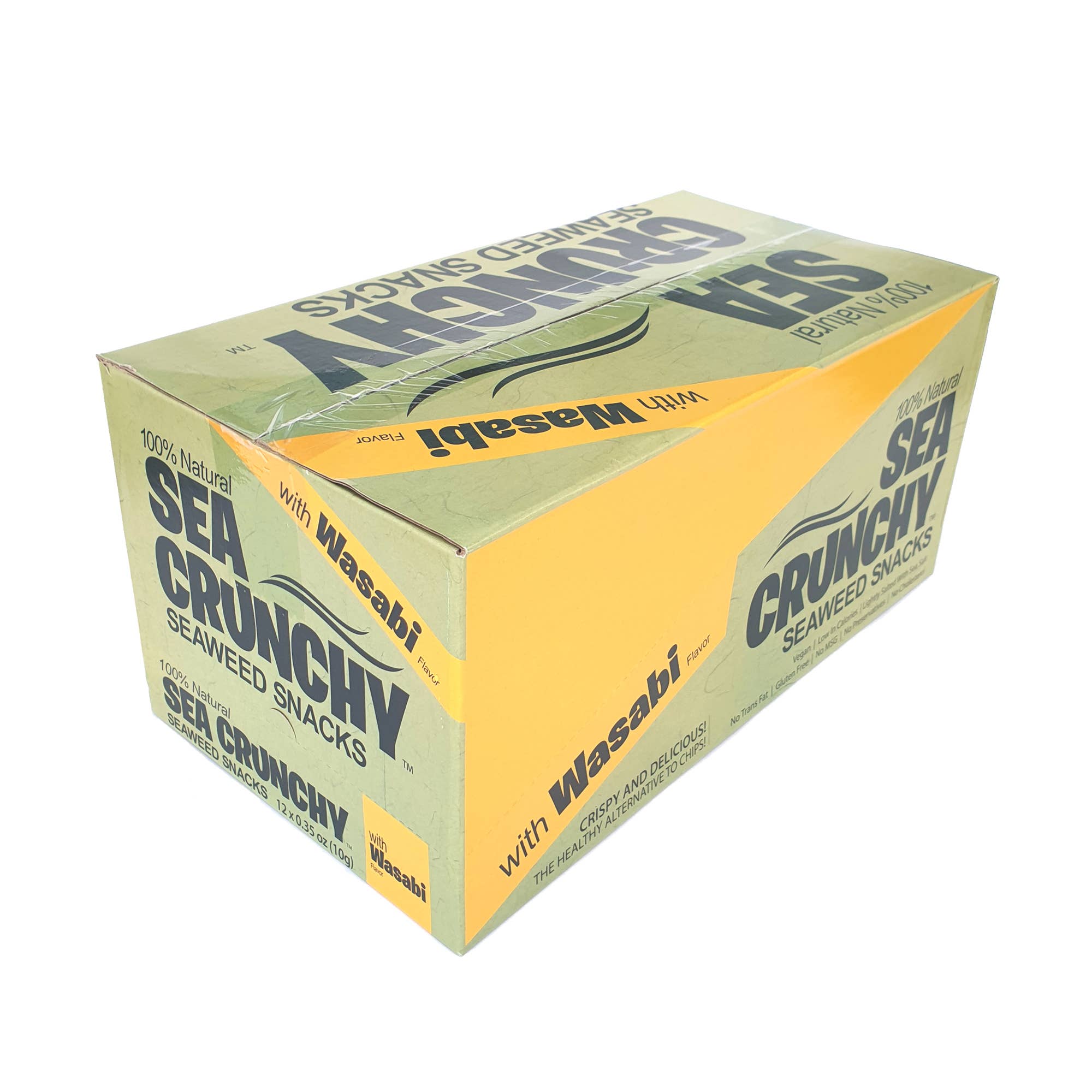 SEAWEED MARKET - Wholesale Puffed Snack - Sea Crunchy Seaweed Snacks with Wasabi 10g x 12pcs5